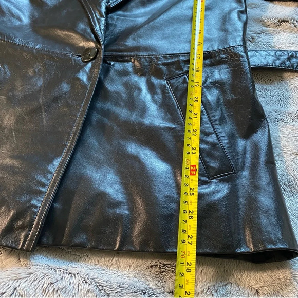 WINLIT New York‎ Women's Leather Jacket Belted Small - Picture 10 of 10